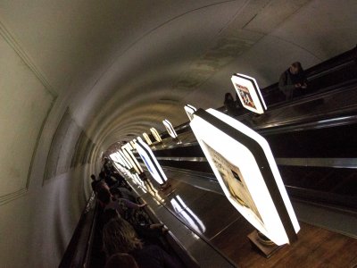 Visit the world's deepest subway station in Kiev