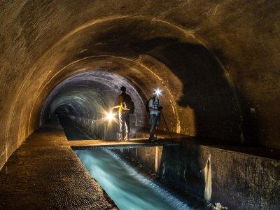 Walk along the underground river in Lviv