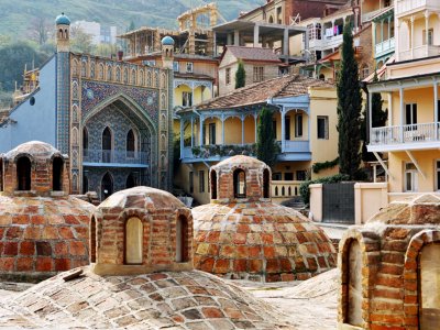 Take a sulfur bath in Tbilisi