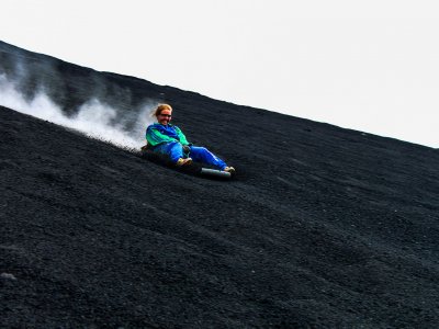Race down the volcano in Leon