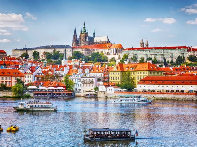 Go on a river motor ship along the Vltava in Prague