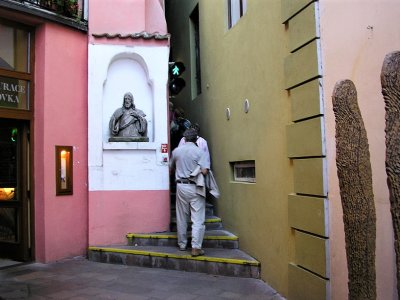 Walk along the narrowest street in Prague