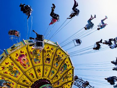 Ride a merry-go-round over the city in Vienna