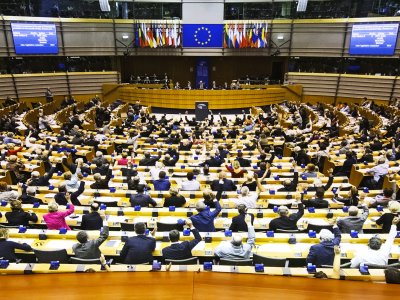 Attend session of the European Parliament in Brussels