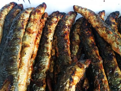 Try smoked lamprey in Riga