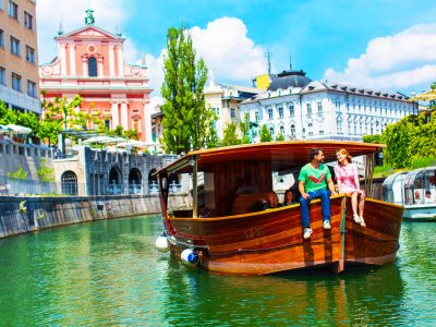Take a boat ride down the Ljubljanica in Ljubljana