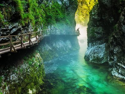 Walk along the Vintgar gorge in Ljubljana