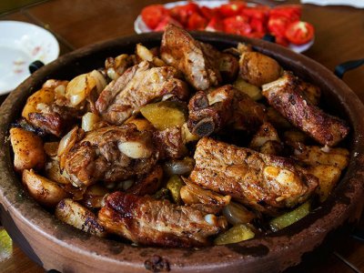 Try meat ispod sača in Podgorica