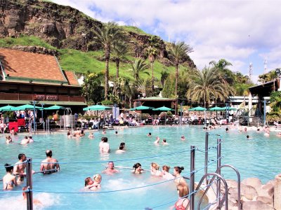 Take a bath in hot springs in Tiberias