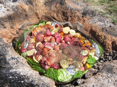 Try Curanto on Easter Island