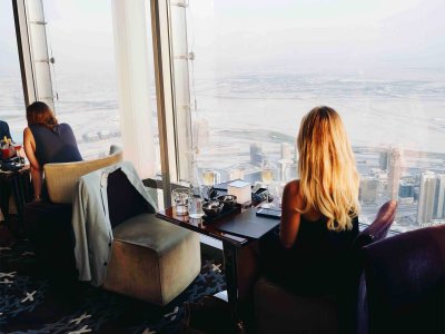 Dinner at 495-meter height in Dubai