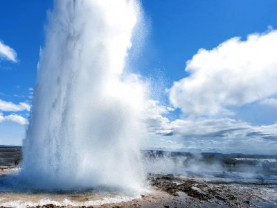 See a spouting geyser in Reykjavik