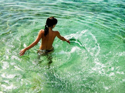 Swim naked on Lokrum Island in Dubrovnik