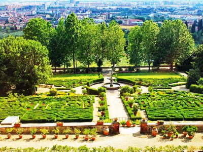 Take a walk on the Villa Petraia terrace in Florence