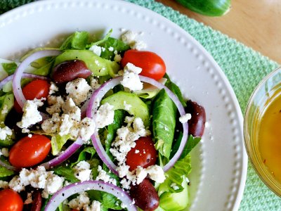 Try Greek salad on Crete