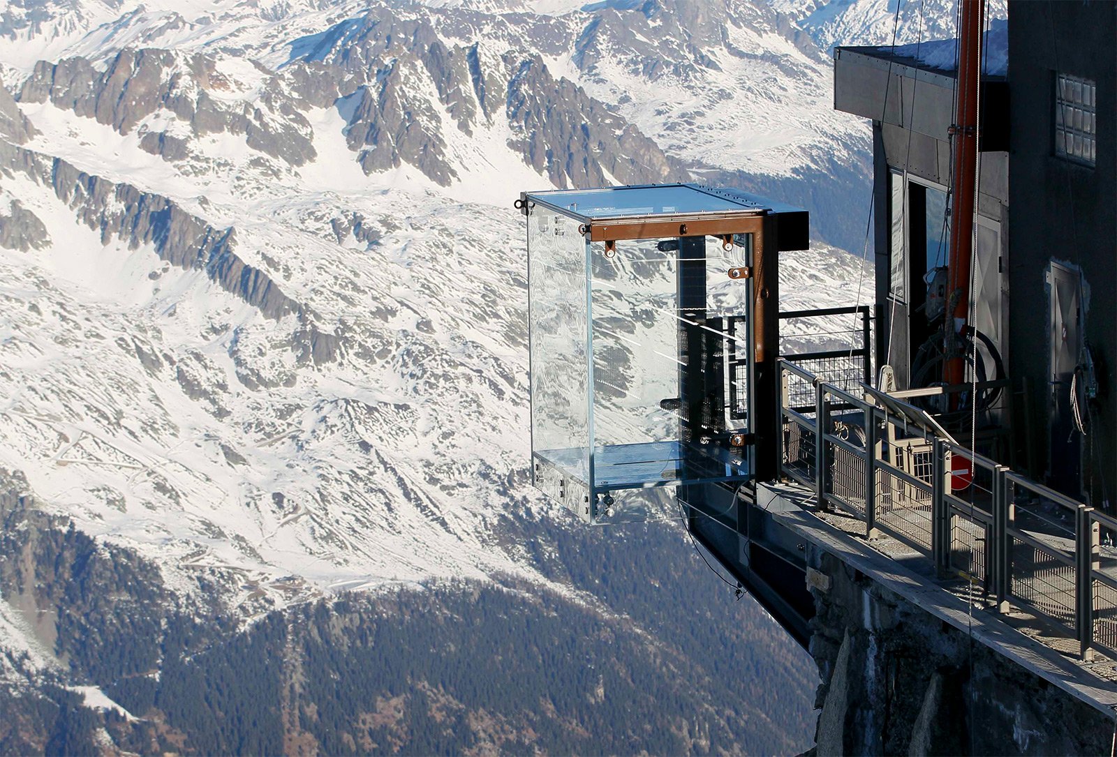 The observation deck "Step into the void", Chamonix