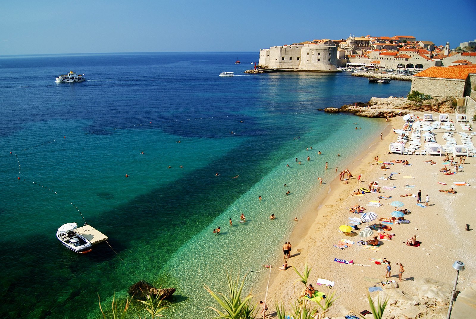 Banje Beach in Dubrovnik
