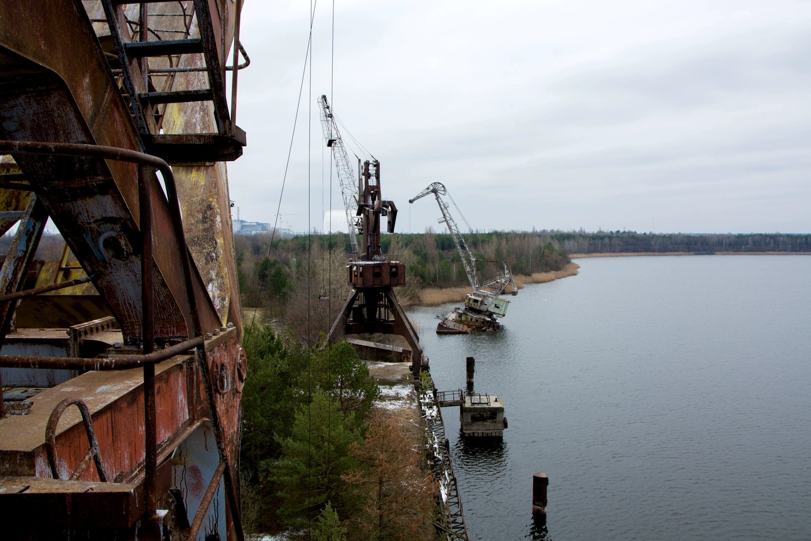 Abandoned cargo port, Chernobyl