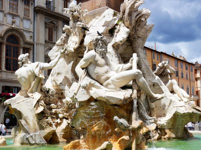 Fontana dei Quattro Fiumi in Rome