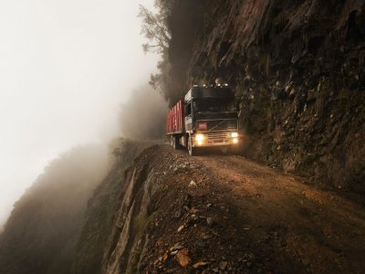 Yungas Road (Death Road) in La Paz