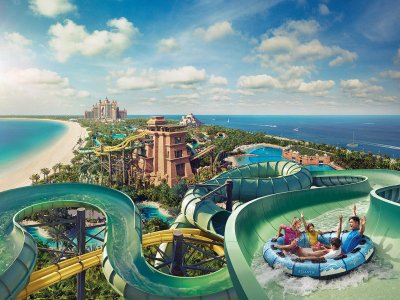 Water Park Aquaventure in Dubai