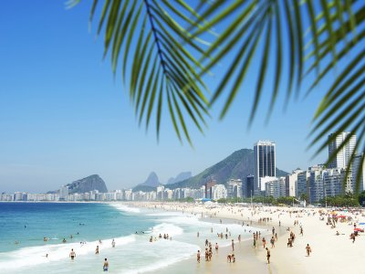 Copacabana beach in Rio de Janeiro