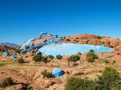 Tafraoute town in Marrakesh