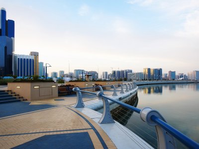 The Corniche in Abu Dhabi