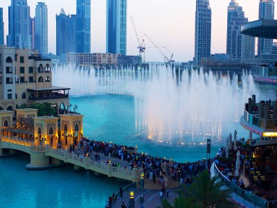 The Dubai Fountain in Dubai