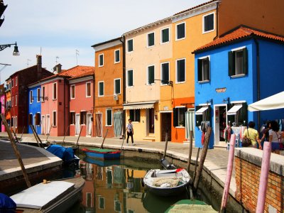 Burano island in Venice