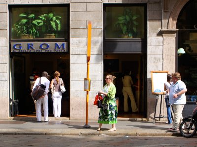 Grom Gelateria in Milan