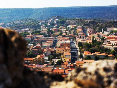 Alghero town on Sardinia