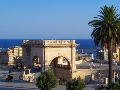 Bastione of Saint Remy on Sardinia