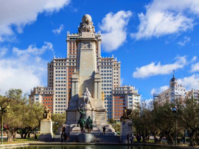 Square of Spain in Madrid