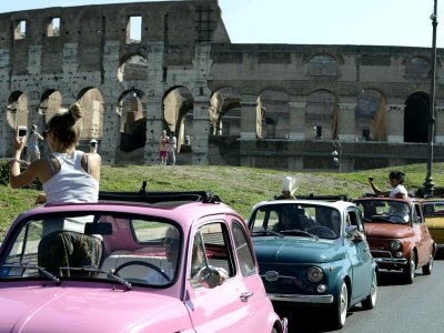 Fiat 500 Tour in Rome